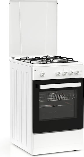Thermogatz TGS 151 WH Gas & Electric Cooker 43lt W49.8cm. White