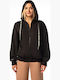 Women's Cardigan with Zipper Black