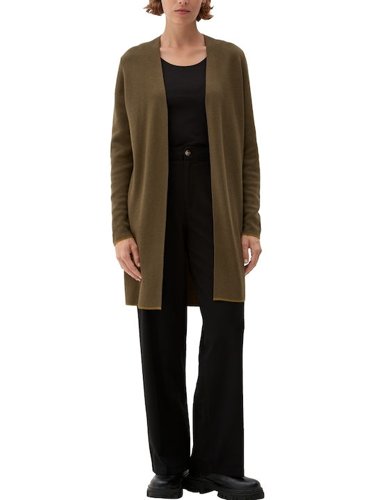 Long Women's Cardigan Khaki