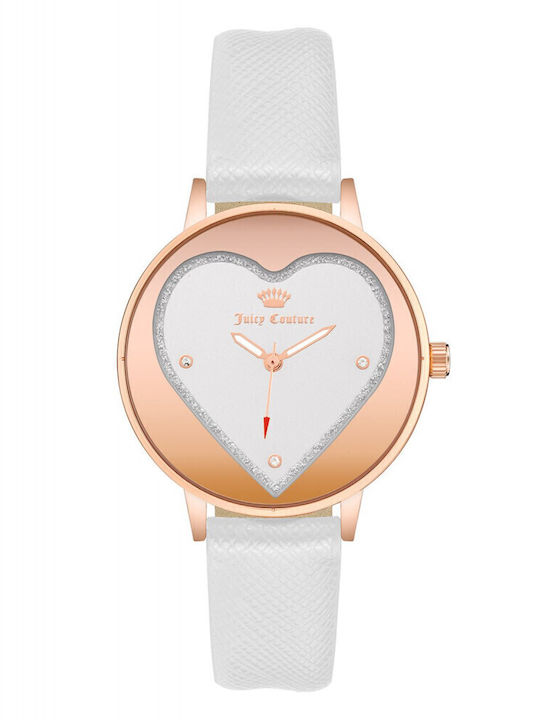 Juicy Couture Women's Watch with White Leather ...