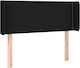 vidaXL Fabric Bed Headboard Black 103x88cm