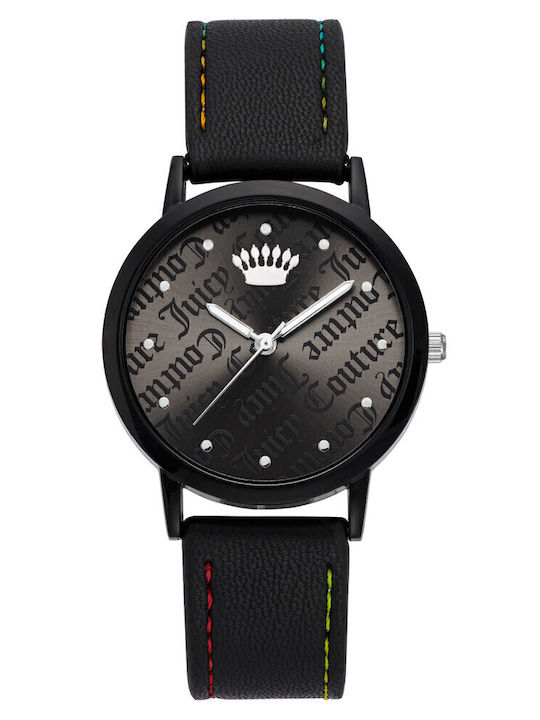 Juicy Couture Women's Watch with Black Leather Strap