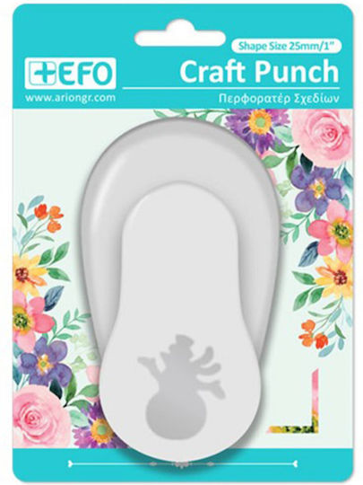 +Efo Craft Punch Περφορατέρ Χιονάνθρωπος Medium 25mm