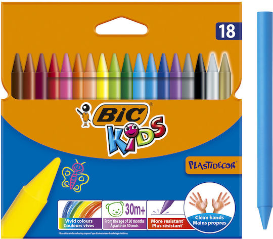 BIC Kids Plastidecor Сет Карандаши с 18 Цветове