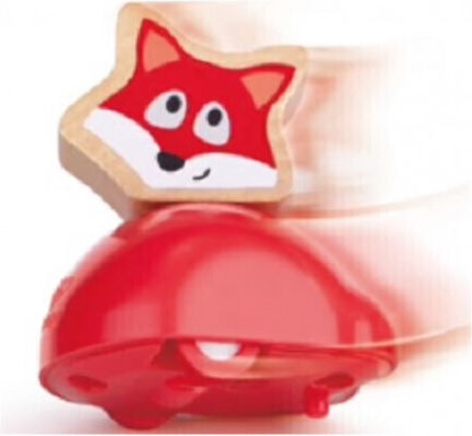 Hape Push Along Little fox made of Wood for 24++ Months Red