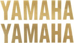 STICKERS YAMAHA LOGO EMBOSSED GOLD