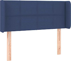 vidaXL Fabric Blue Bed Headboard 103x88cm