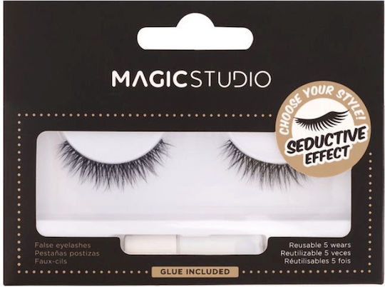 Magic Studio Verführerischer Effekt Faux-Mink Wimpern mit Klebstoff