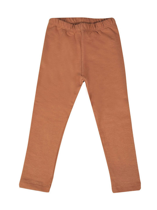 Kinder Leggings Lang Tabac Braun