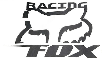 ADHESIVE FOX RACING BLACK