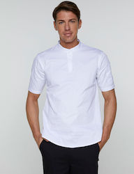 Ayo Blouse Chef Microfiber Male White with Short Sleeve 22CBU1