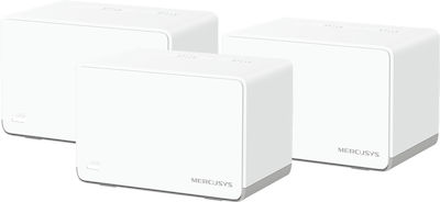 Mercusys Halo H70X v1 WiFi Mesh Network Access Point Wi‑Fi 6 Dual Band (2.4 & 5GHz) σε Τριπλό Kit