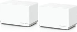 Mercusys Halo H70X WiFi Mesh Network Access Point Wi‑Fi 6 Dual Band (2.4 & 5GHz) σε Διπλό Kit