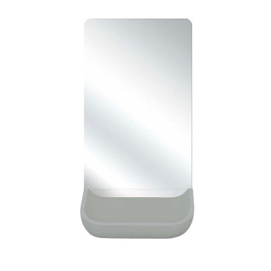 Kleine Wolke Makeup Mirror Tabletop Tray 12x17.3cm Gray