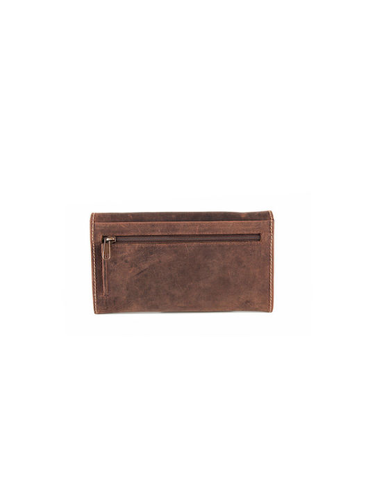 Fetiche Leather Large Leather Women's Wallet Brown