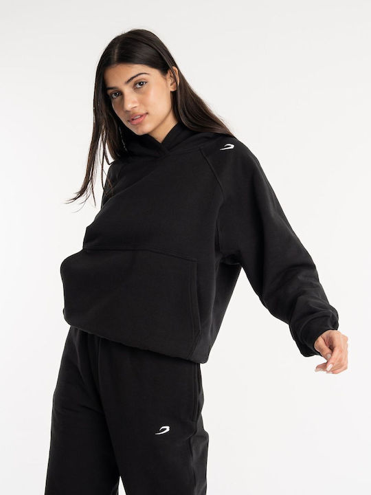 Women's Hooded Sweatshirt Boxraw Winstone - Black
