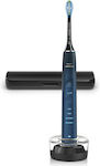 Philips Sonicare DiamondClean 9000 Series Electric Toothbrush with Timer, Pressure Sensor and Travel Case Black Blue
