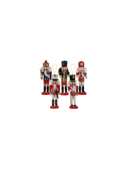 Aria Trade Christmas Wooden Nutcracker Ornament 5pcs