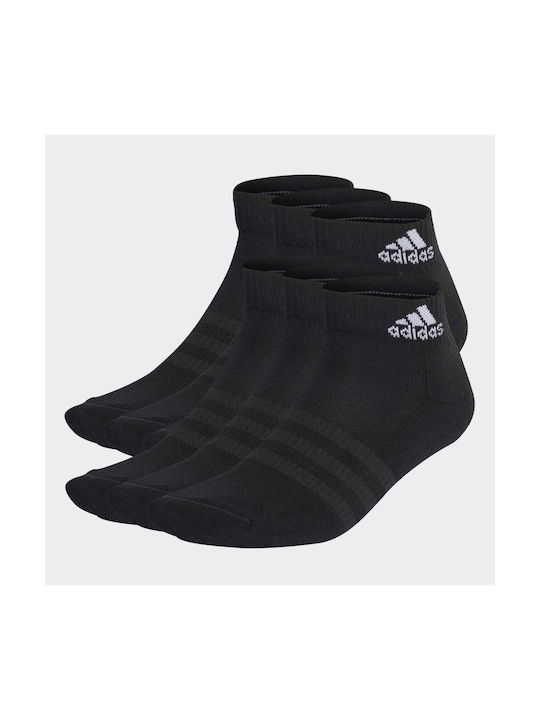 Adidas Cushioned Αθλητικές Κάλτσες Μαύρες 6 Ζεύγη