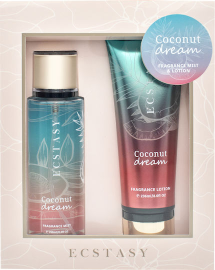 Ecstasy Perfumes Coconut Dream Γυναικείο Σετ με Body Lotion 2τμχ
