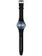 Swatch Ceas Barbati 41mm Baterie cu Culoare Neagră Cauciuc de buzunar