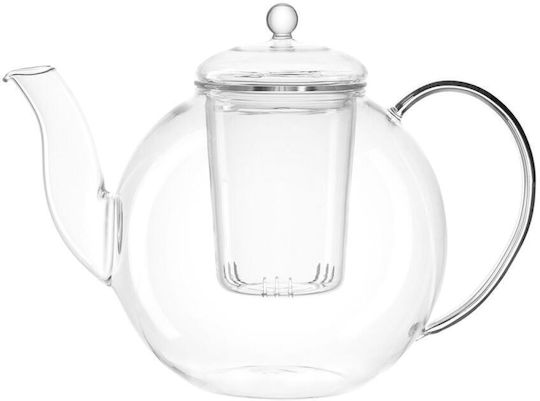 Leonardo Τσαγιέρα με Φίλτρο Γυάλινη 1200ml