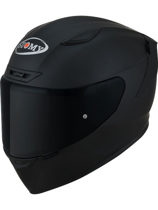 Suomy Track-1 Plain Black Matt Κράνος Μηχανής F...