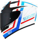 Suomy Track-1 Ninety Seven Full Face Helmet ECE 22.05 1350gr White/Red