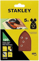 Stanley Quick Fit Φύλλο Λείανσης Δέλτα K120 Σετ 5τμχ