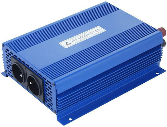 Azo Digital IPS-2000S Инвертор за кола 2000W за преобразуване на 24V DC в 230V AC