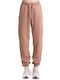 Be:Nation Women's High Waist Jogger Sweatpants Brown