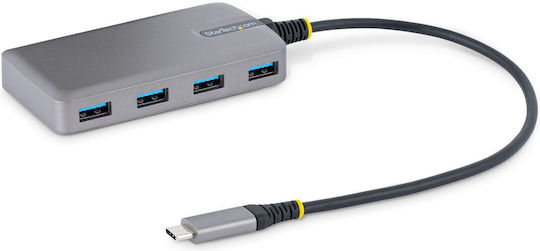 StarTech Hub 4 Θυρών USB 3.2 με σύνδεση USB-C Γκρι
