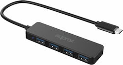 Approx USB Hub 4 Θυρών (USB-C) APPC54
