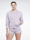 Identity Lang Damen Sweatshirtjacke Kapuzen Purple Oasis