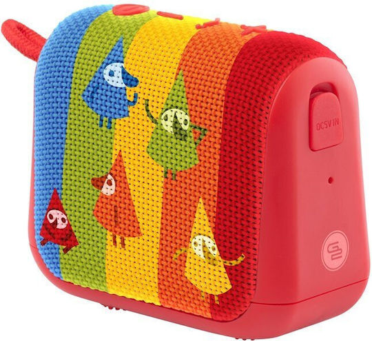 DECKOREPROTRIOR Bluetooth-Lautsprecher 5W mit Akkulaufzeit bis zu 12 Stunden Rot
