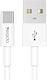 Yesido CA-22 USB 2.0 Cable USB-C Male - USB-A White 1.2m