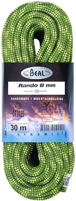 Beal Rando Standard BC08R.30.G Δυναμικό Σχοινί Ορειβασίας με Μήκος 30m Πράσινο