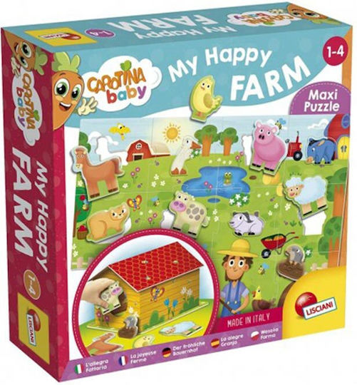Παιδικό Puzzle Carotina Baby My Happy Farm για 1+ Ετών 12pcs Real Fun Toys