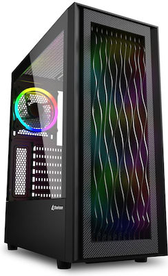 Sharkoon RGB Wave Gaming Full Tower Computer Case Black