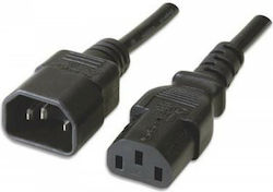 Manhattan IEC C13 - IEC C14 Cable 5m Μαύρο 216289