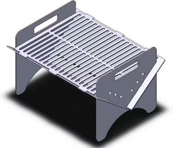 Galvanized Portable Charcoal Grill Galvanized Portable Charcoal Grill