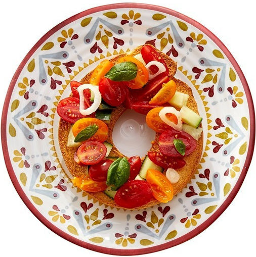 Leone Farfurie joasă din Melamină Alb cu Diametru 21.5cm