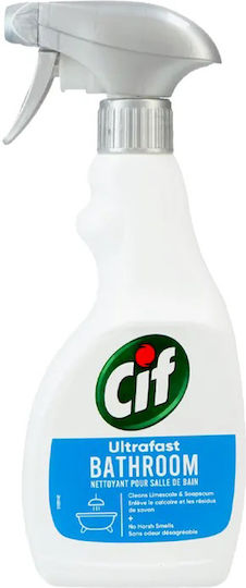 Cif Ultrafast Bathroom Почистващ спрей Защита от котлен камък 1x500мл