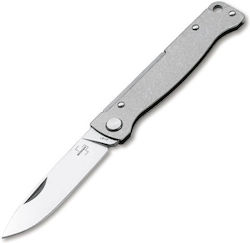 Boker Atlas SW Pocket Knife Gray with Blade made of Stainless Steel in Sheath