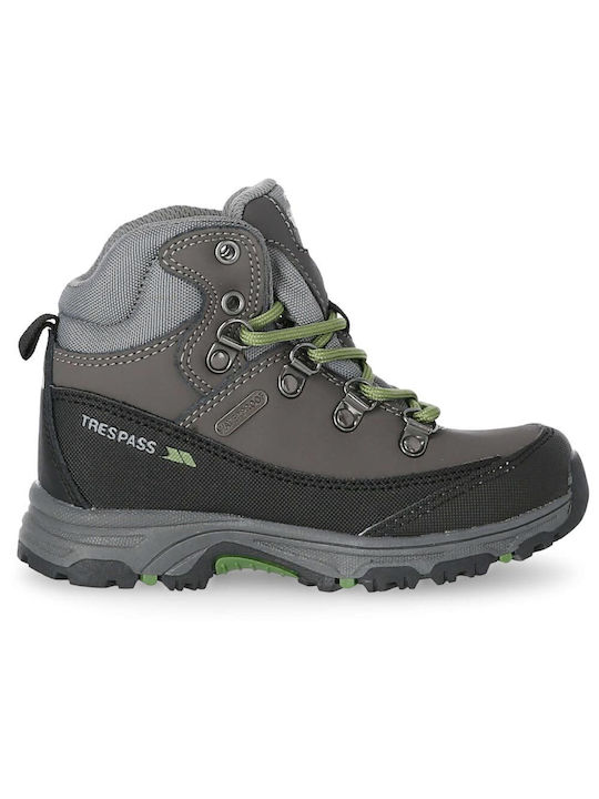 Trespass Kids Waterproof Hiking Boots Gray