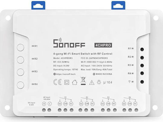 4CHPROR3 Интелигентен Превключвател 4 Канала Wi-Fi И RF