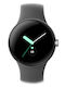 Google Pixel Watch LTE Stainless Steel 41mm με eSIM και Παλμογράφο (Polished Silver case/Charcoal Active band)