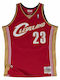 Mitchell & Ness LeBron James Cleveland Cavaliers SMJYGS18155-CCADKRD03LJA Jersey Aussehen Basketball