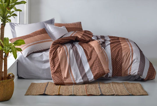Linea Home Blaze Σετ Μονό 3τμχ 160x240εκ. Πορτοκαλί