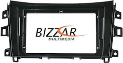 Bizzar DIN Fascia Panels 2 Din & Wiring Compatible with Screen 9" for Nissan NP300 / Navara 2016-2021